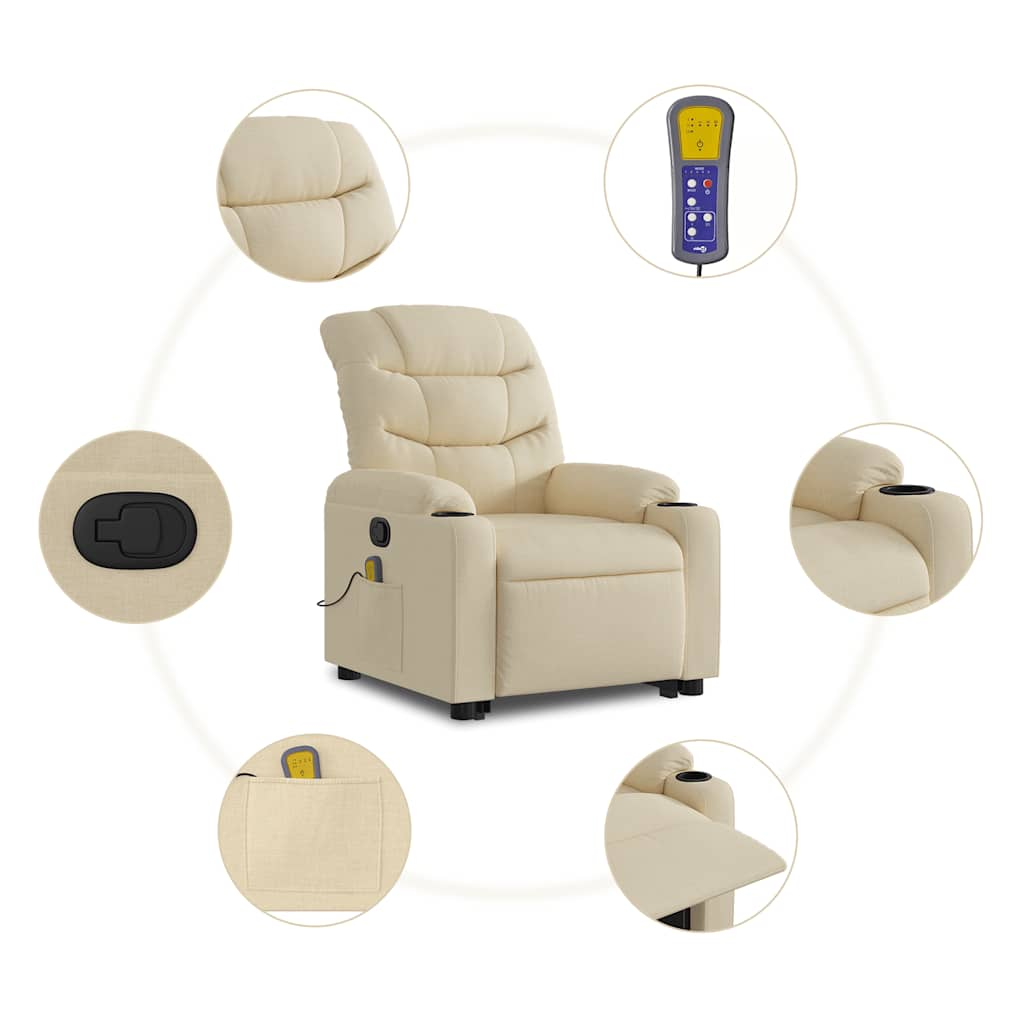 Stand Up Massage Recliner Chair Fabric