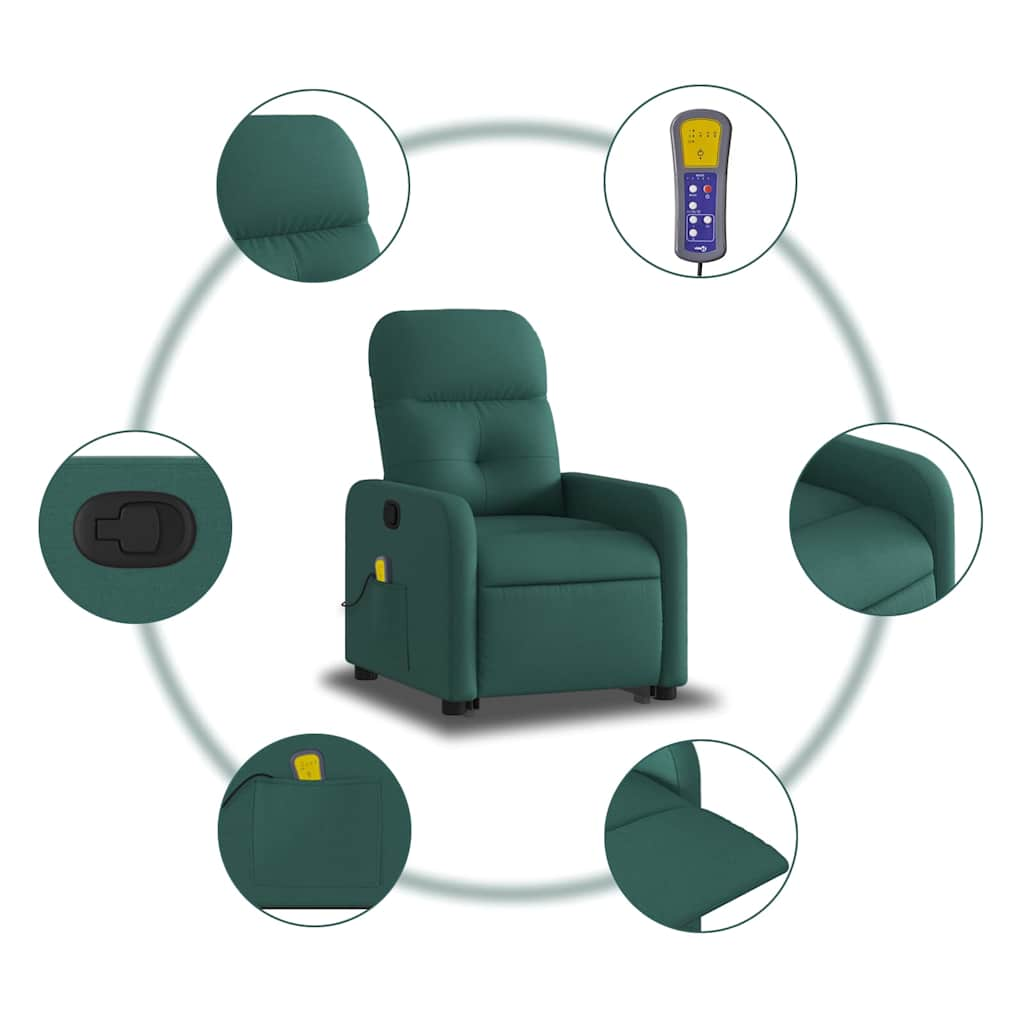 Stand Up Massage Recliner Chair Fabric