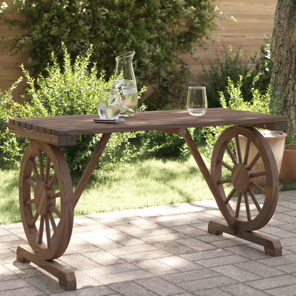 Patio Table 45.3&quot;X21.7&quot;X25.6&quot; Solid Wood Fir