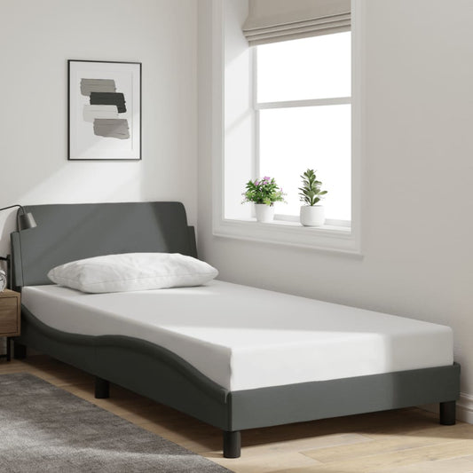 Bed Frame Without Mattress 39.4&quot;X79.9&quot; Fabric