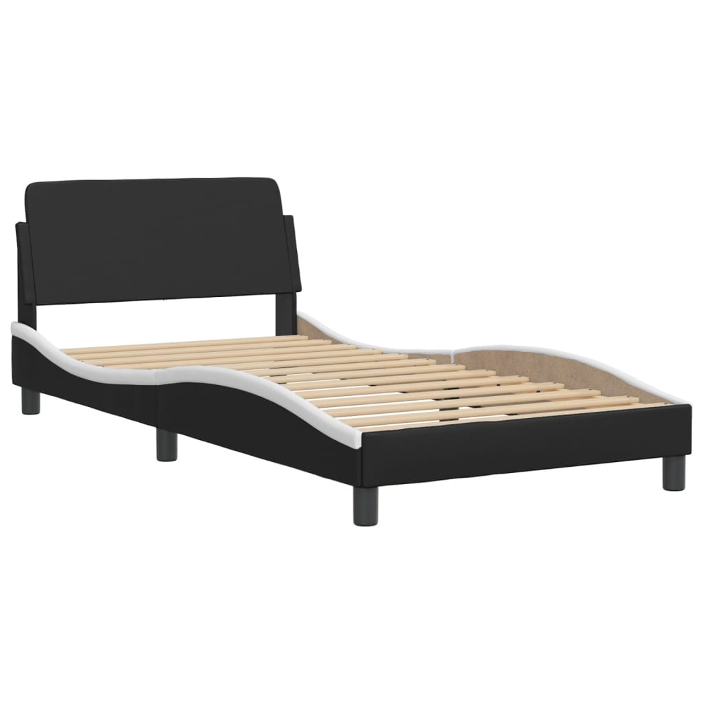 Bed Frame Without Mattress 39.4&quot;X79.9&quot; Faux Leather