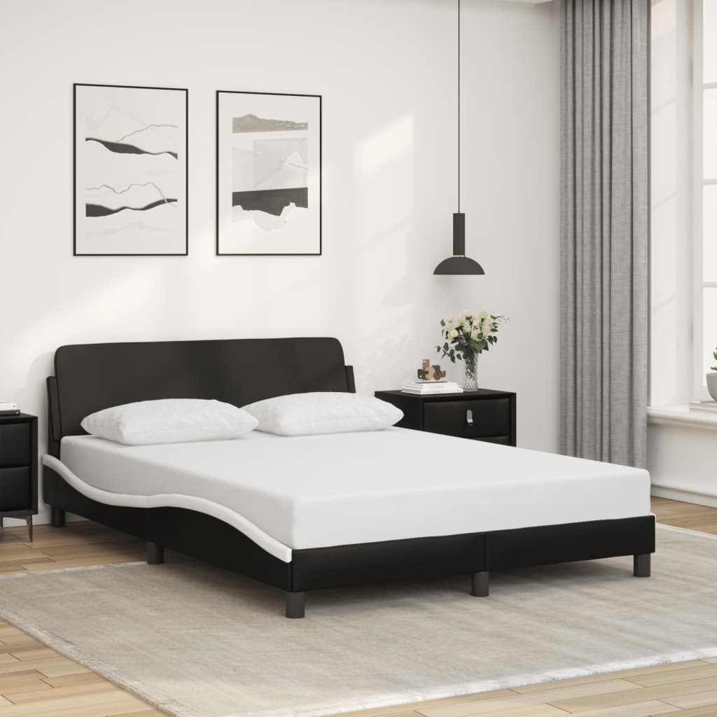 Bed Frame Without Mattress 39.4&quot;X79.9&quot; Faux Leather