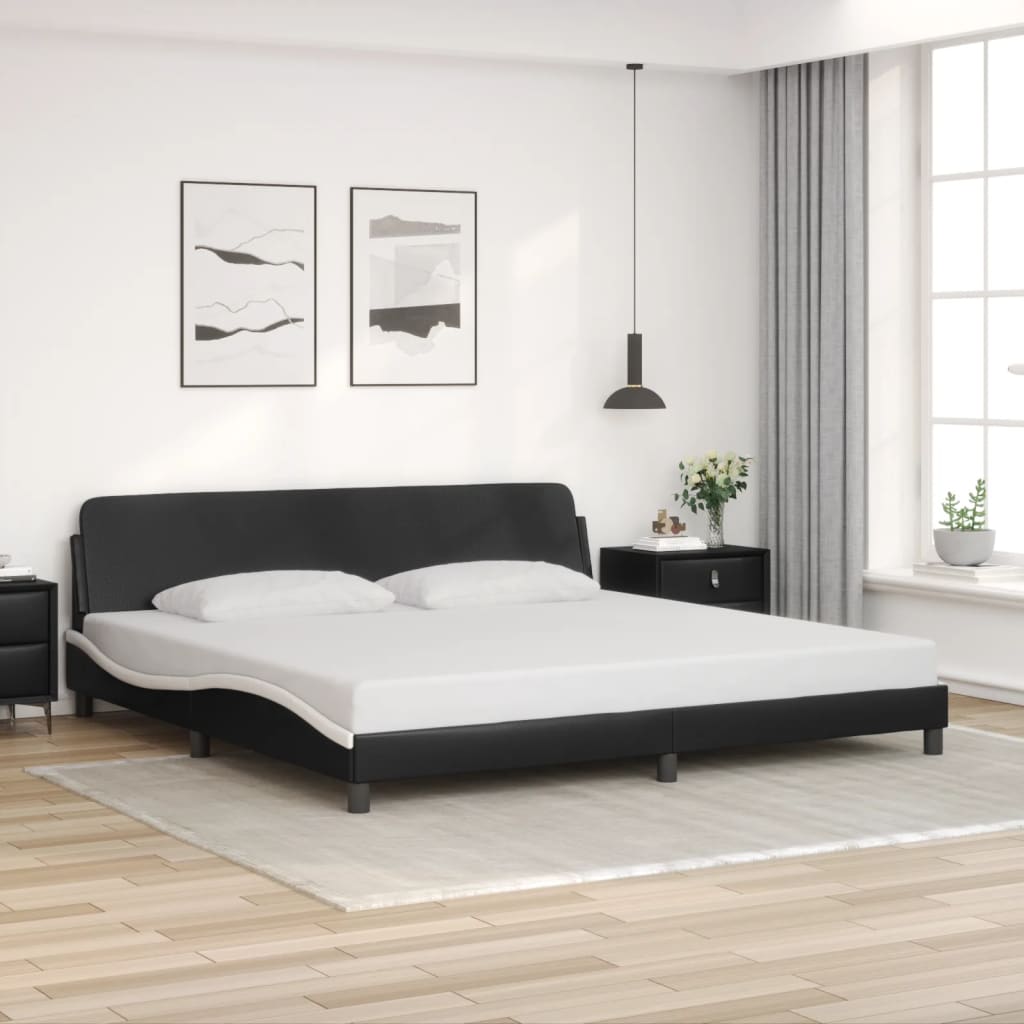 Bed Frame Without Mattress 39.4&quot;X79.9&quot; Faux Leather