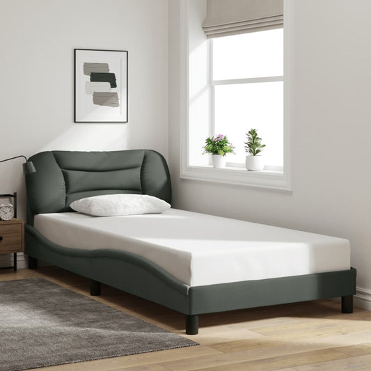 Bed Frame Without Mattress 39.4&quot;X79.9&quot; Fabric