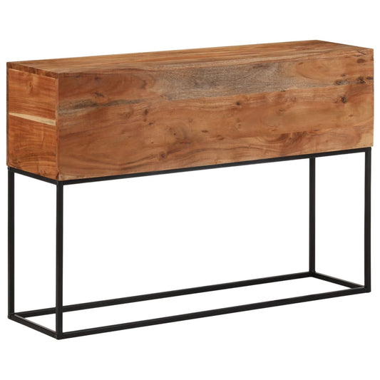 Console Table 43.3&quot;X11.8&quot;X29.5&quot; Solid Wood Acacia And Iron