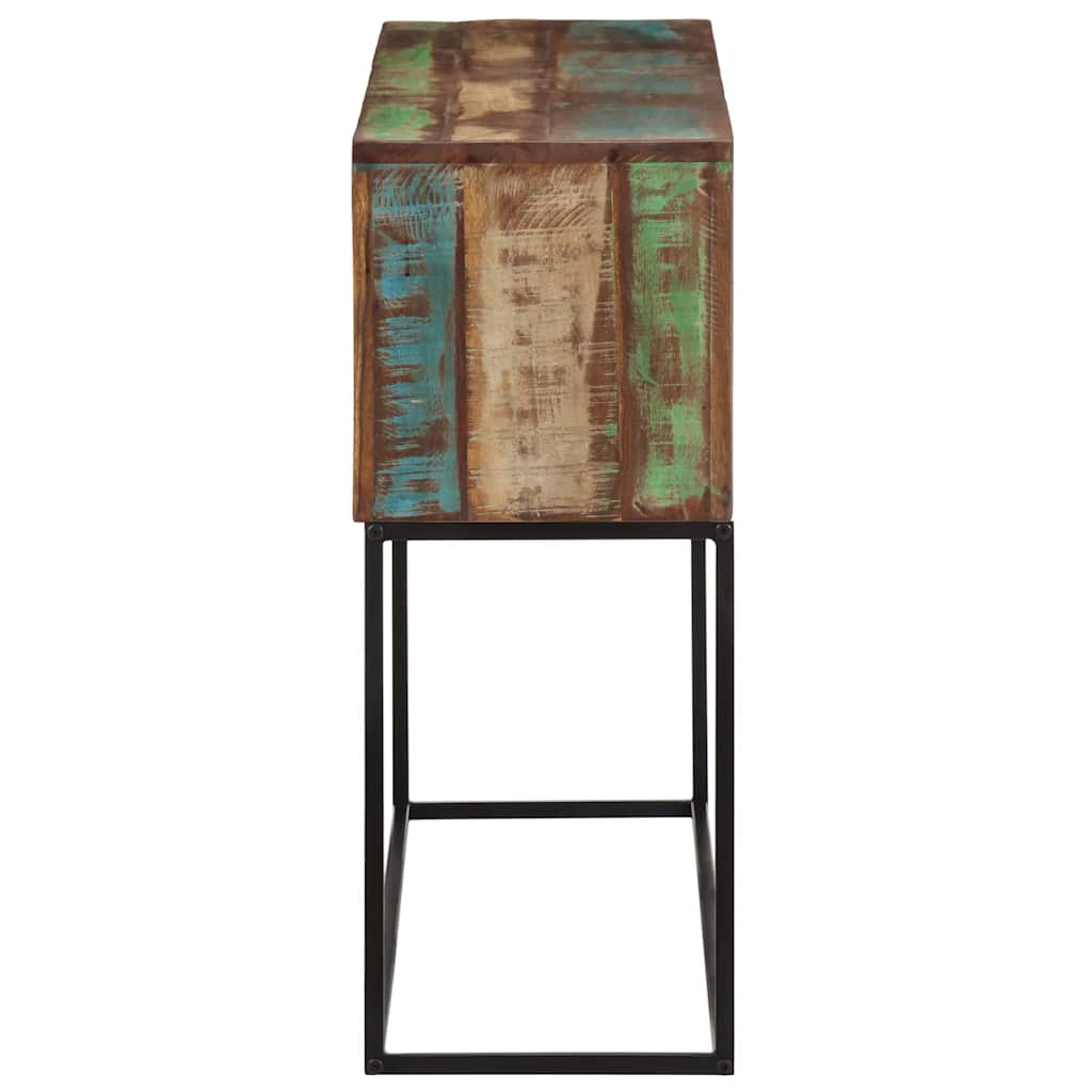 Console Table 43.3&quot;X11.8&quot;X29.5&quot; Solid Wood Reclaimed And Iron