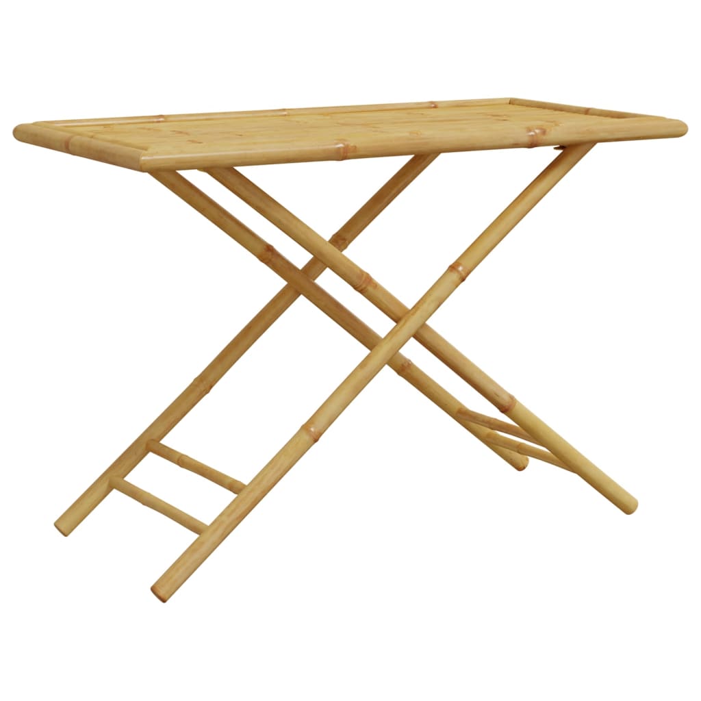 Folding Patio Table 43.3&quot;X21.7&quot;X29.5&quot; Bamboo