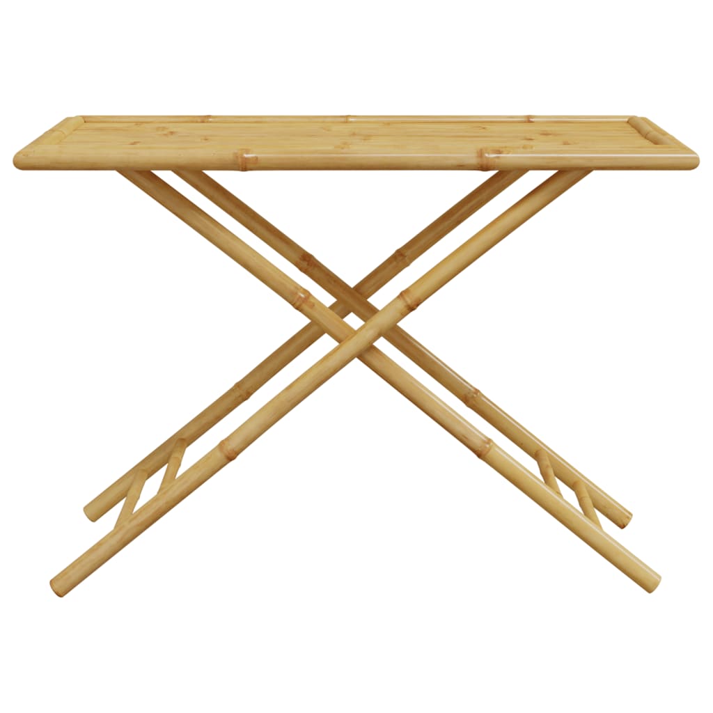 Folding Patio Table 43.3&quot;X21.7&quot;X29.5&quot; Bamboo