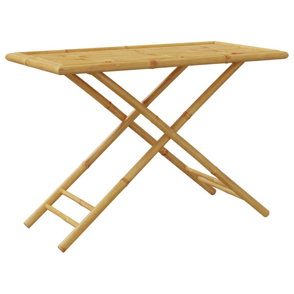 Folding Patio Table 43.3&quot;X21.7&quot;X29.5&quot; Bamboo