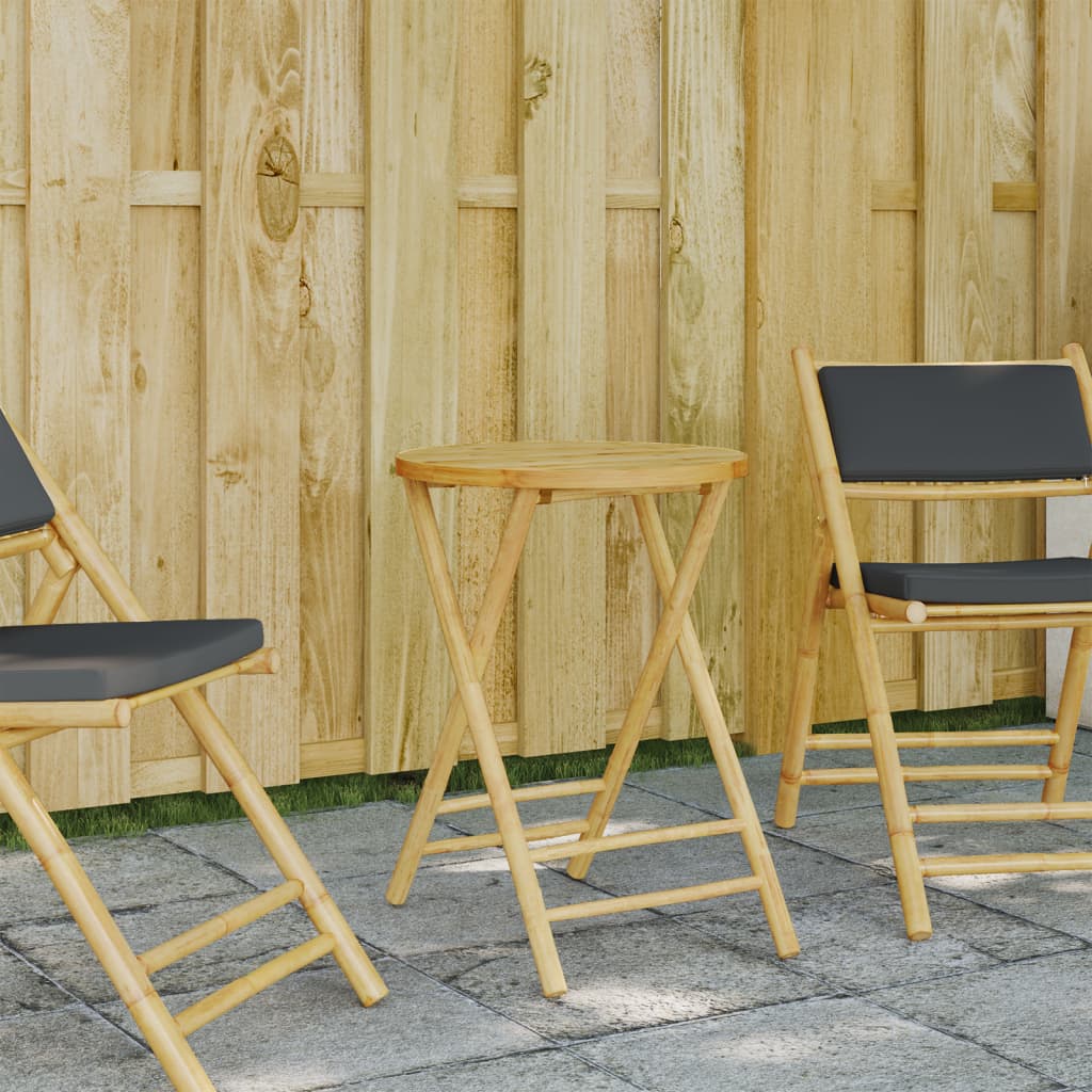 Folding Patio Table Bamboo