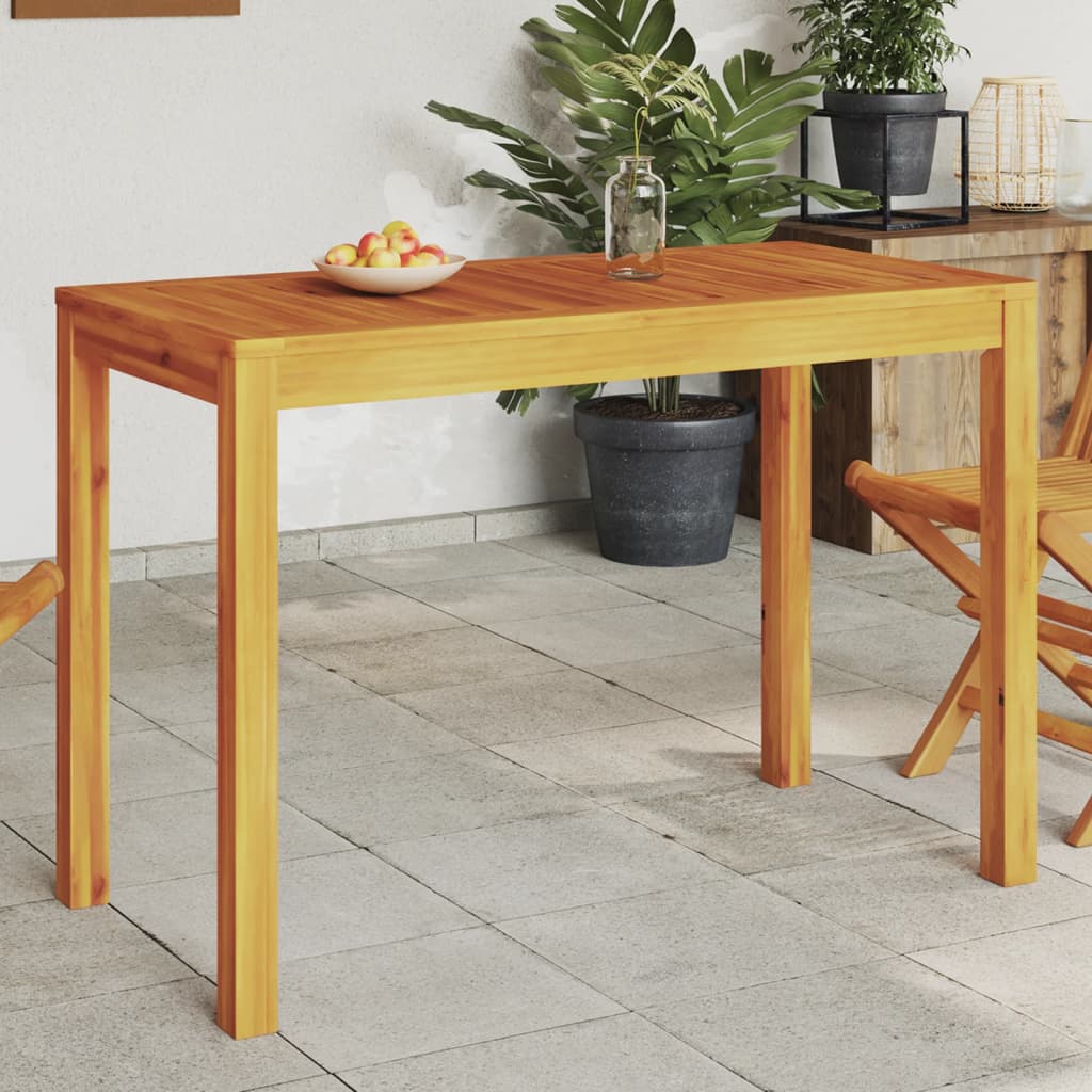 Patio Dining Table Solid Wood Acacia