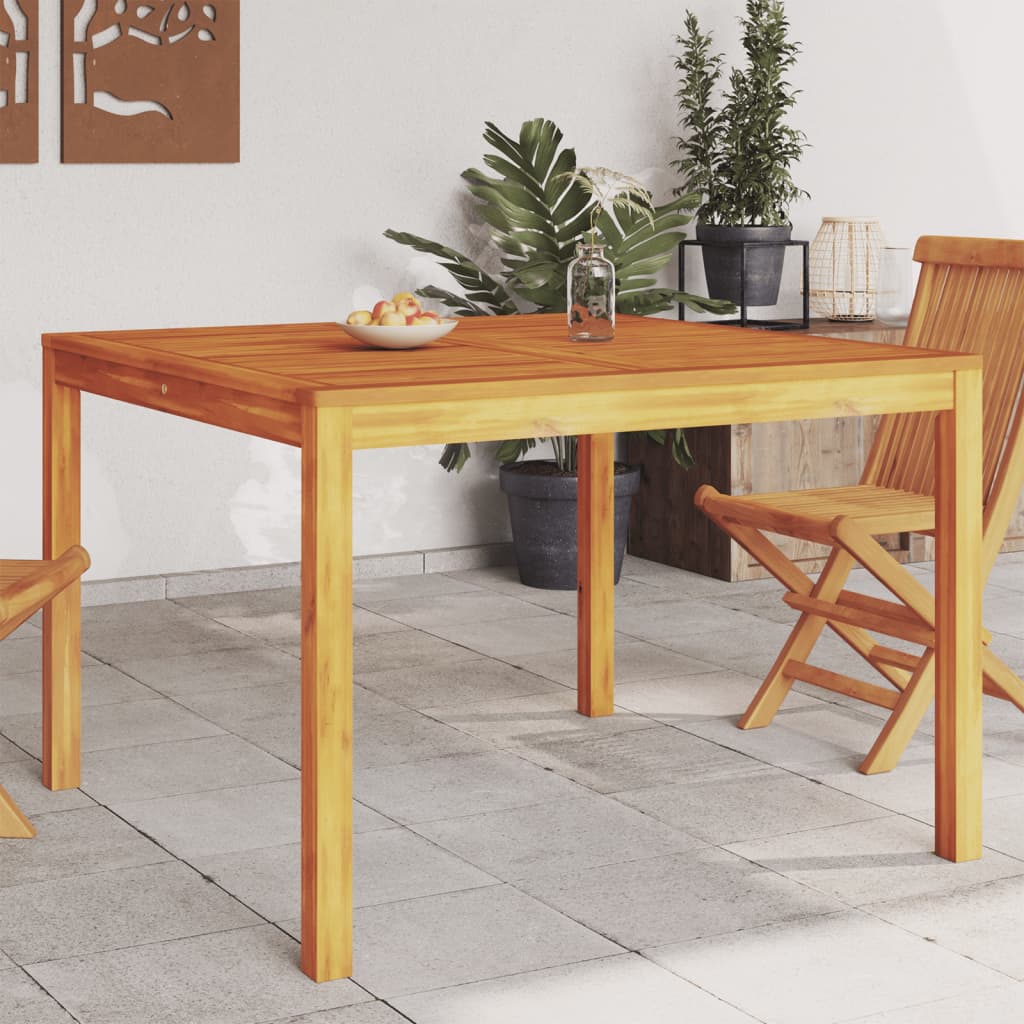 Patio Dining Table Solid Wood Acacia