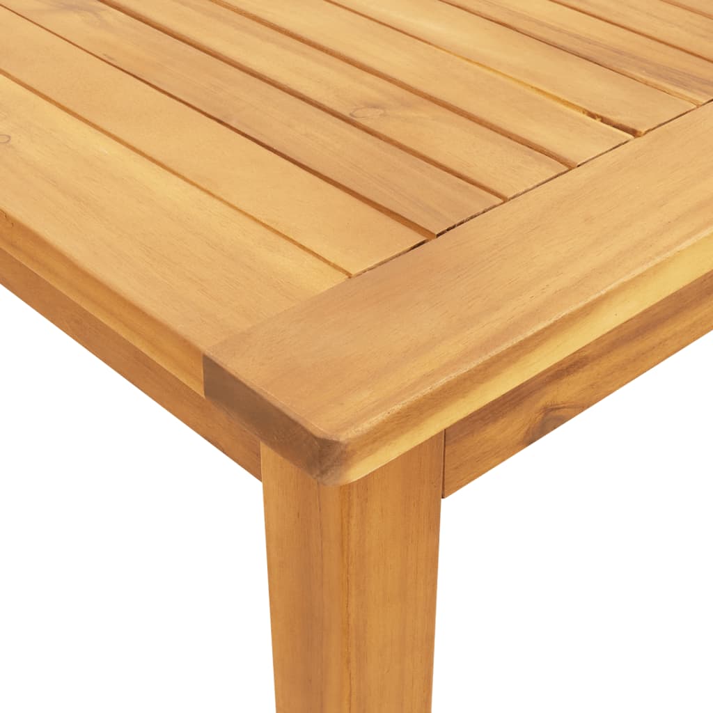 Patio Dining Table Solid Wood Acacia