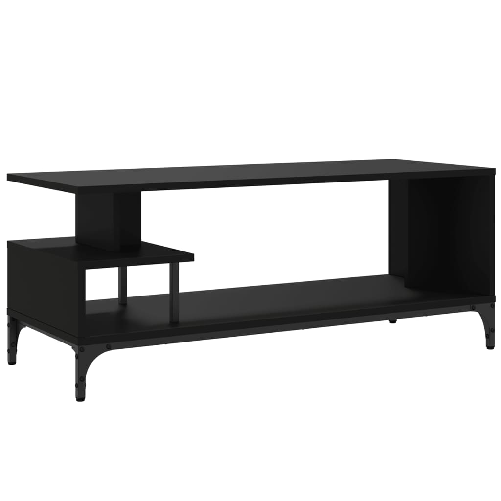 Tv Stand 40.2&quot;X15.7&quot;X16.1&quot; Engineered Wood And Powder-Coated Steel