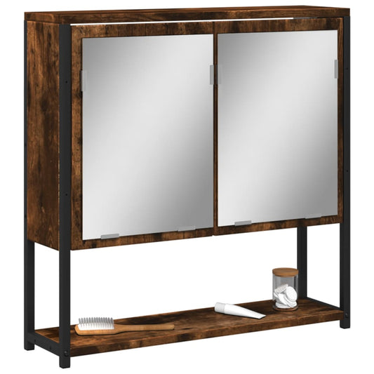 Bathroom Mirror Cabinet 23.6&quot;X6.3&quot;X23.6&quot; Engineered Wood