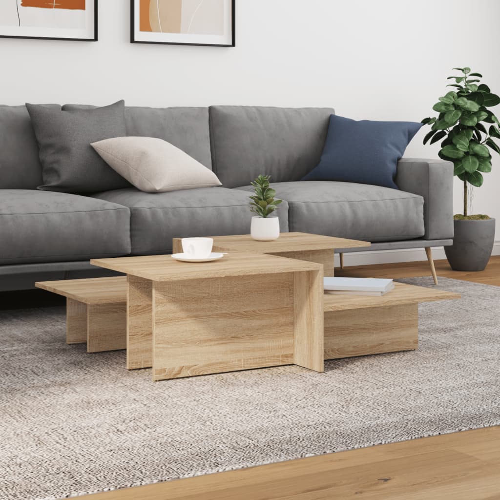 Coffee Tables 2 Pcs Engineered Wood