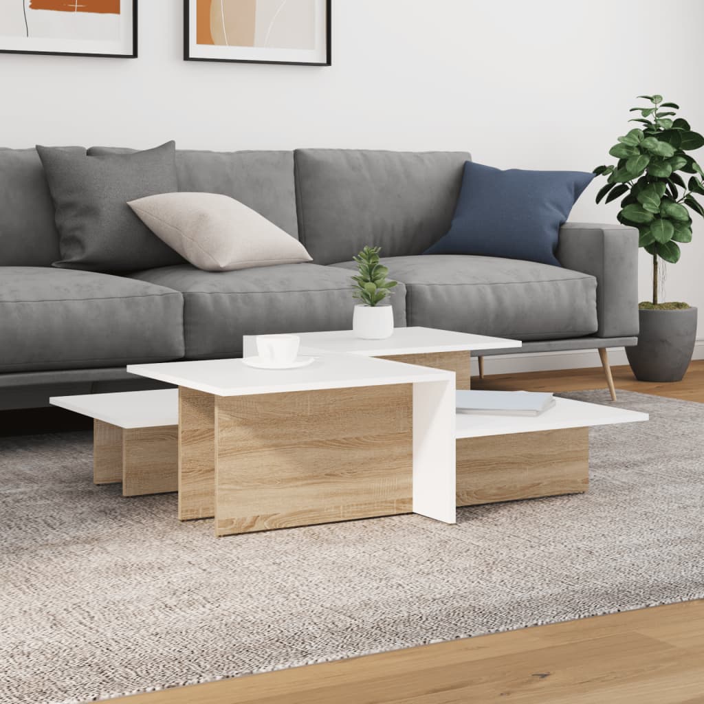 Coffee Tables 2 Pcs Engineered Wood