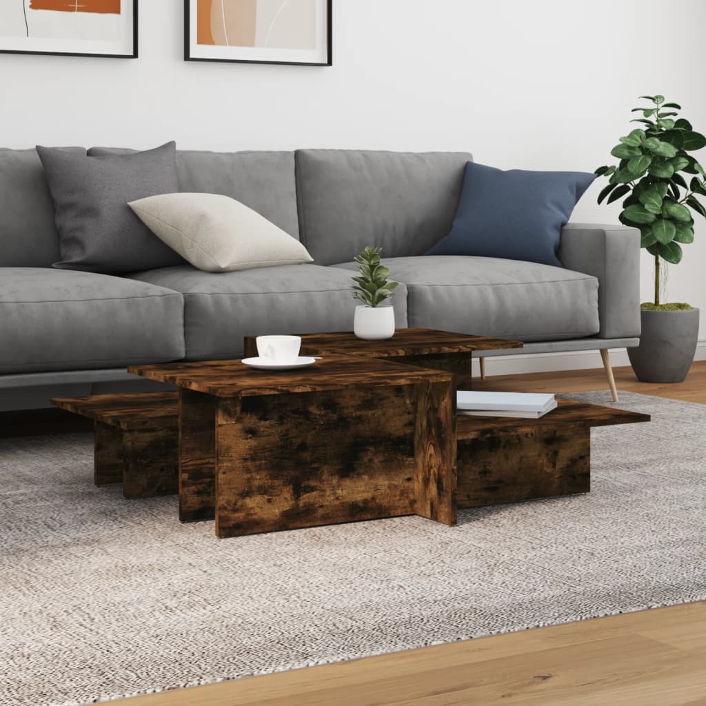 Coffee Tables 2 Pcs Engineered Wood