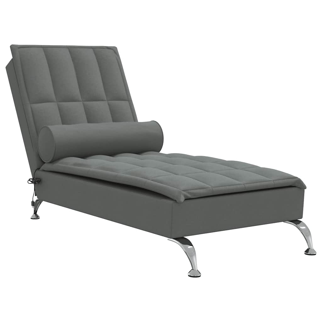 Massage Chaise Lounge With Bolster Fabric