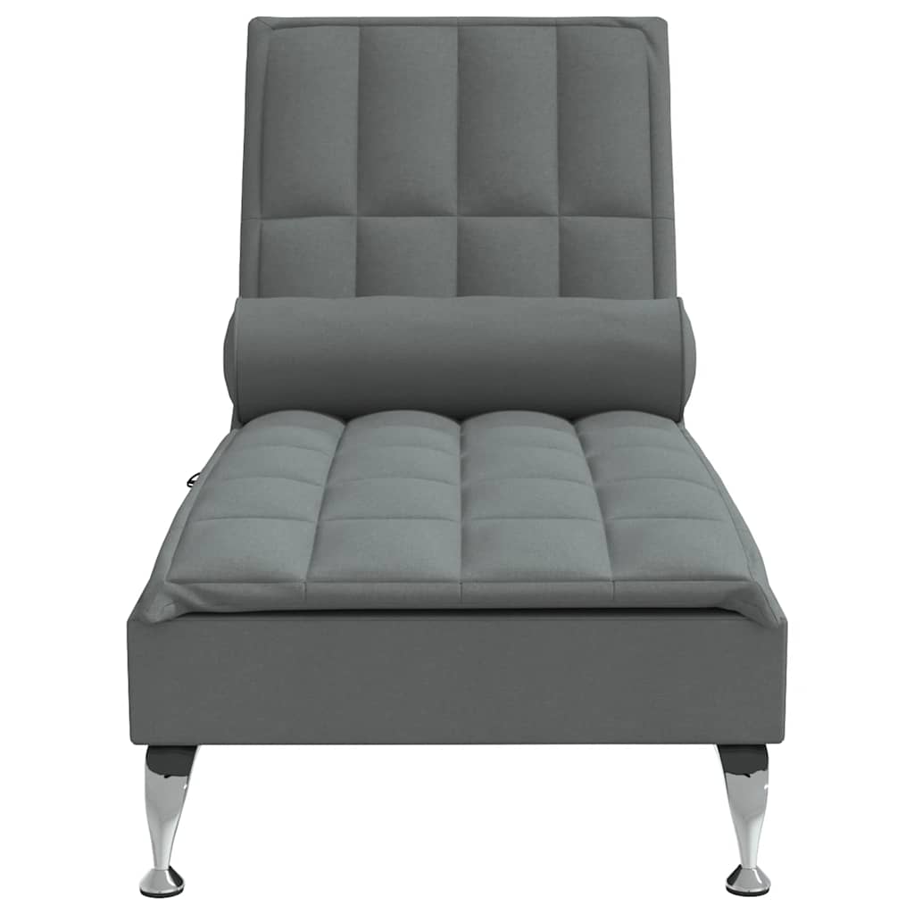 Massage Chaise Lounge With Bolster Fabric