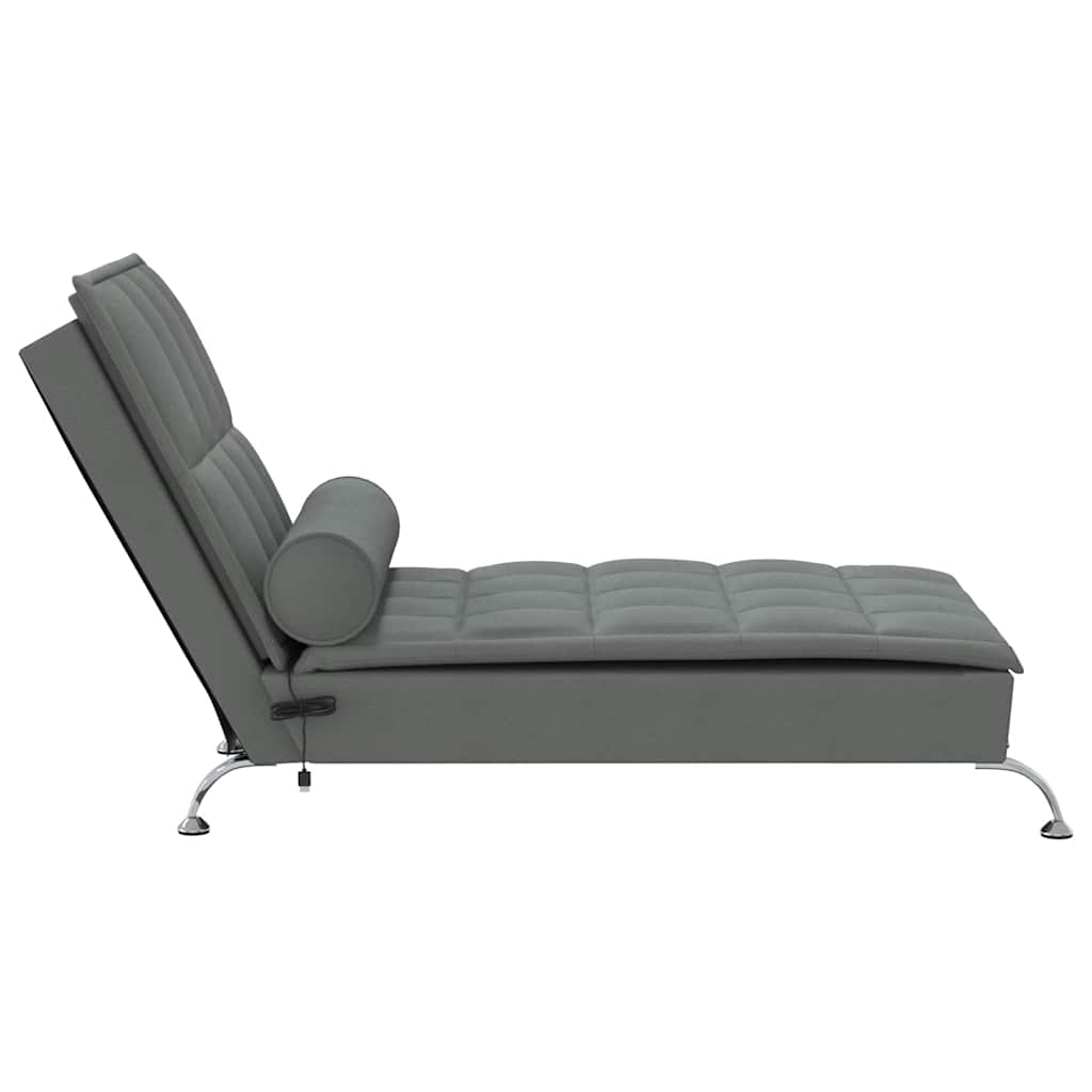 Massage Chaise Lounge With Bolster Fabric