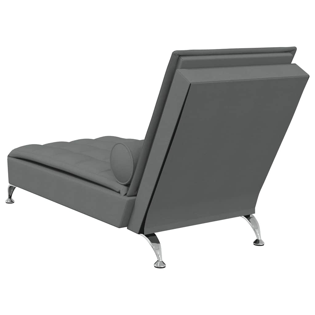 Massage Chaise Lounge With Bolster Fabric