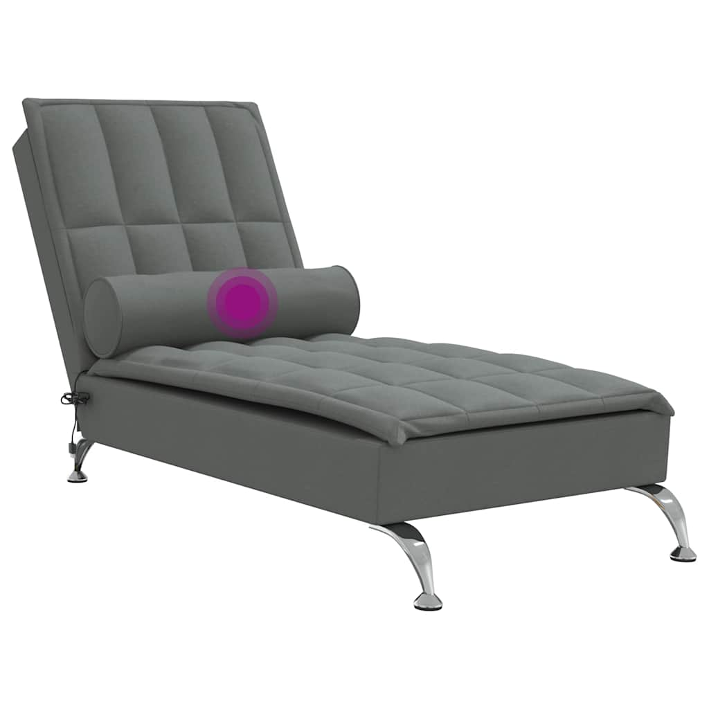 Massage Chaise Lounge With Bolster Fabric