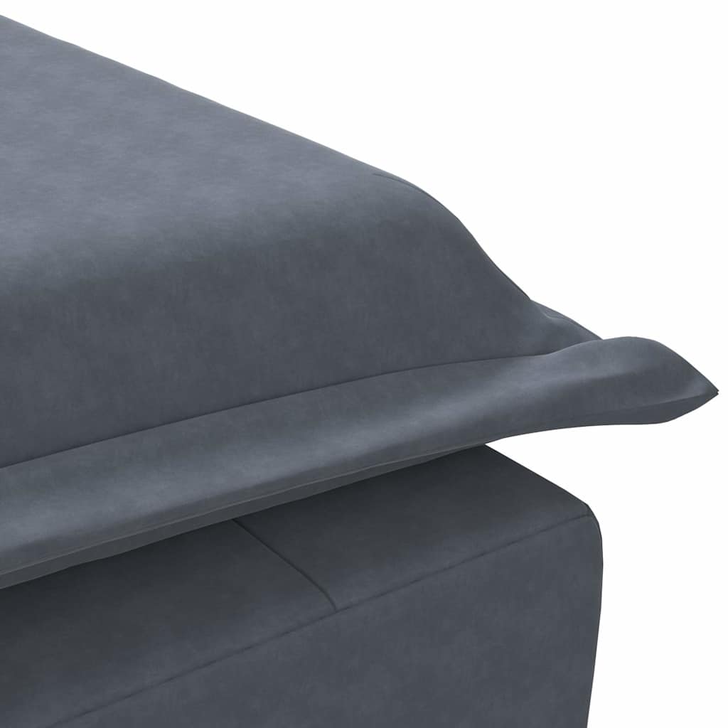 Massage Chaise Lounge With Bolster Velvet