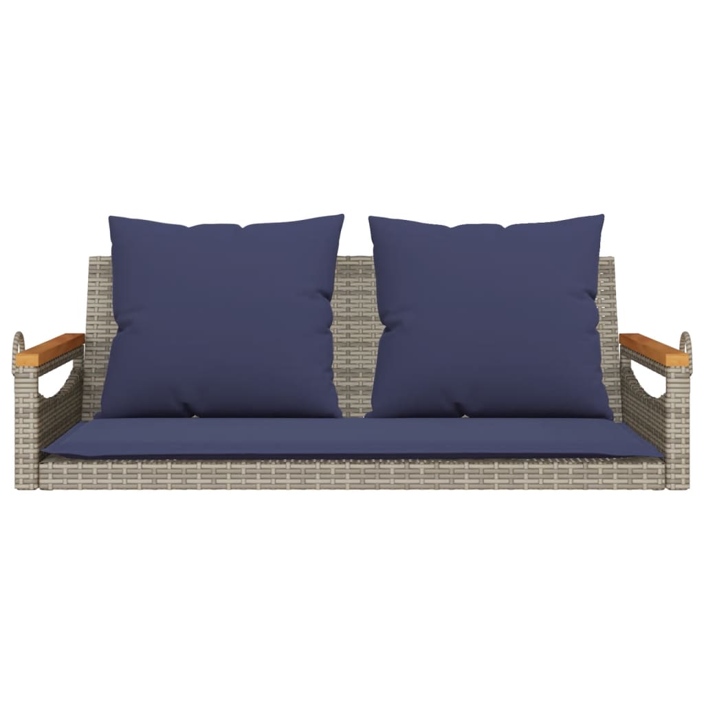 Swing Bench With Cushions Poly Rattan