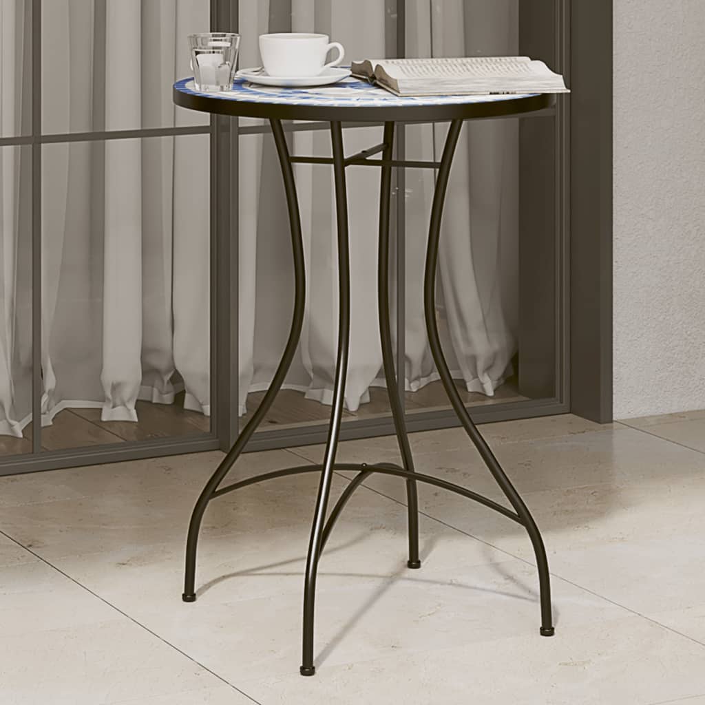 Mosaic Bistro Table 23.6&quot; Ceramic