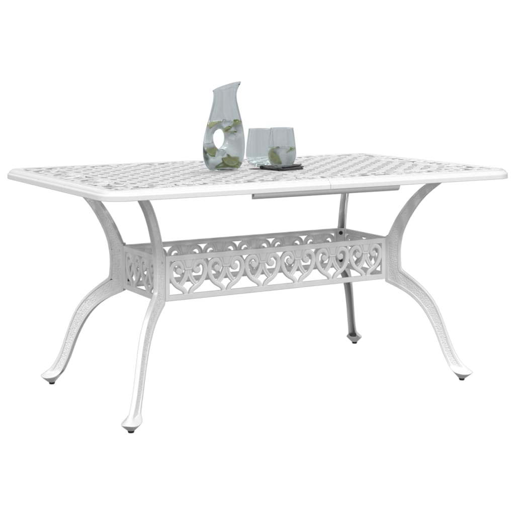 Patio Table 59.1&quot;X35.4&quot;X28.3&quot; Cast Aluminum