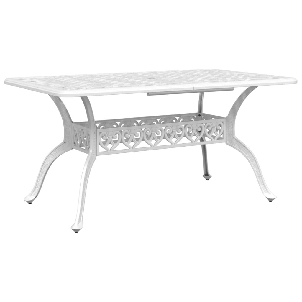 Patio Table 59.1&quot;X35.4&quot;X28.3&quot; Cast Aluminum