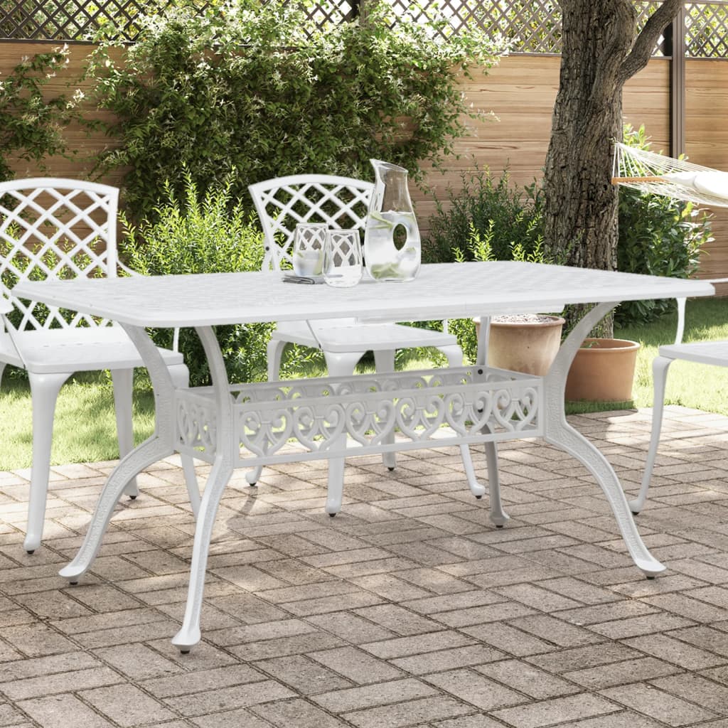 Patio Table 59.1&quot;X35.4&quot;X28.3&quot; Cast Aluminum