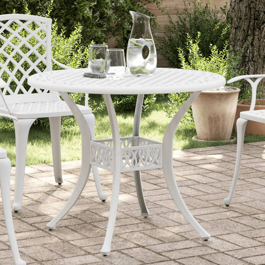 Patio Table Ø35.4&quot;X29.5&quot; Cast Aluminum