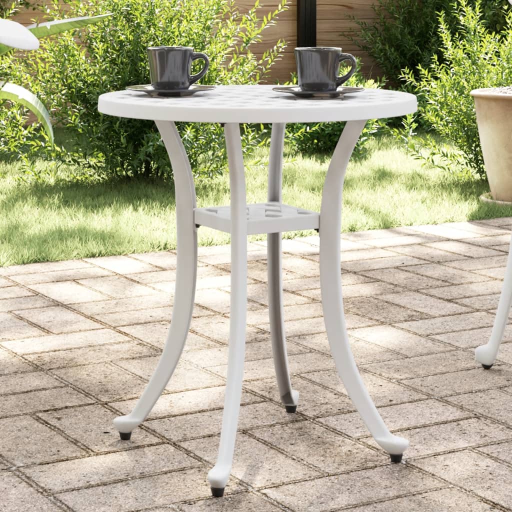 Patio Table Ø18.9&quot;X20.9&quot; Cast Aluminum