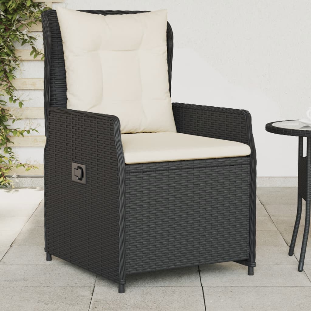 Reclining Patio Chairs 2 Pcs Poly Rattan