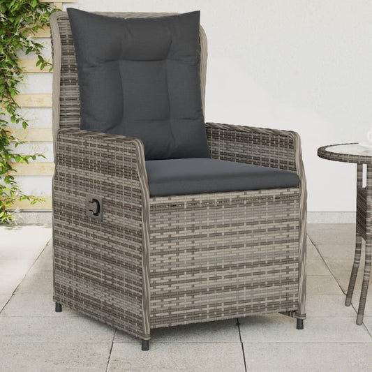 Reclining Patio Chairs 2 Pcs Poly Rattan