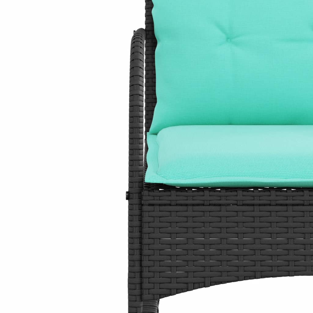 Patio Rocking Chair With Cushions Poly Rattan