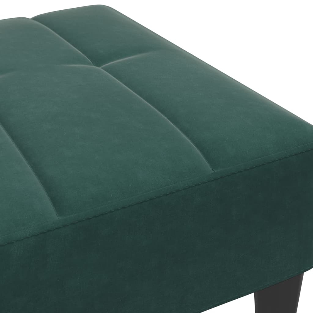 Footstool 30.3&quot;X21.7&quot;X12.2&quot; Velvet