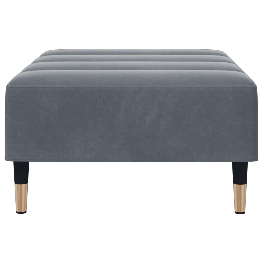 Footstool 30.3&quot;X21.7&quot;X12.2&quot; Velvet