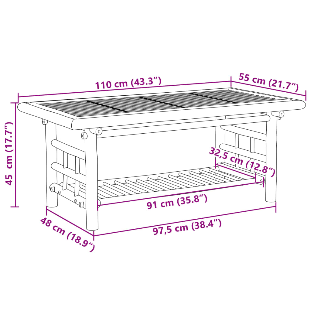 Coffee Table Bamboo