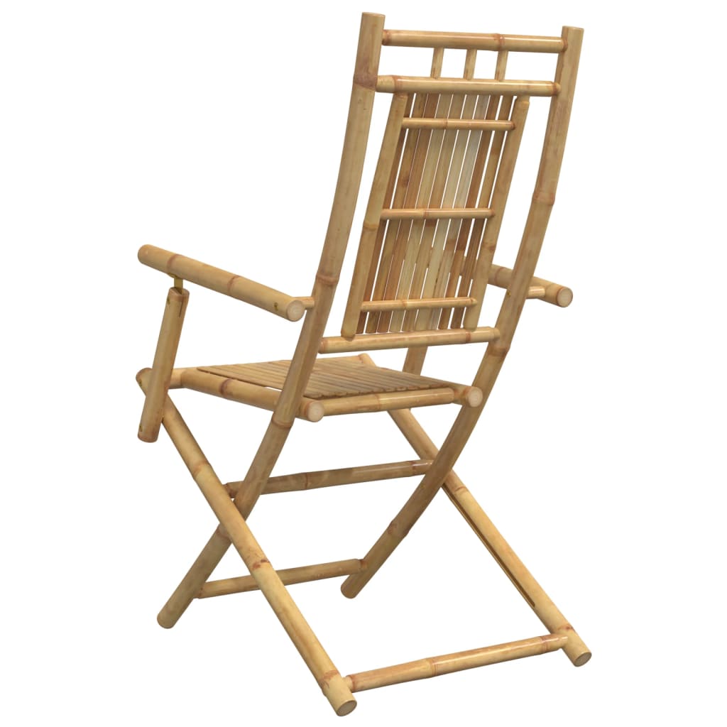 Folding Patio Chairs 2 Pcs 20.9&quot;X26&quot;X39&quot; Bamboo