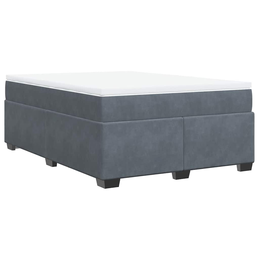 Box Spring Bed With Mattress Velvet