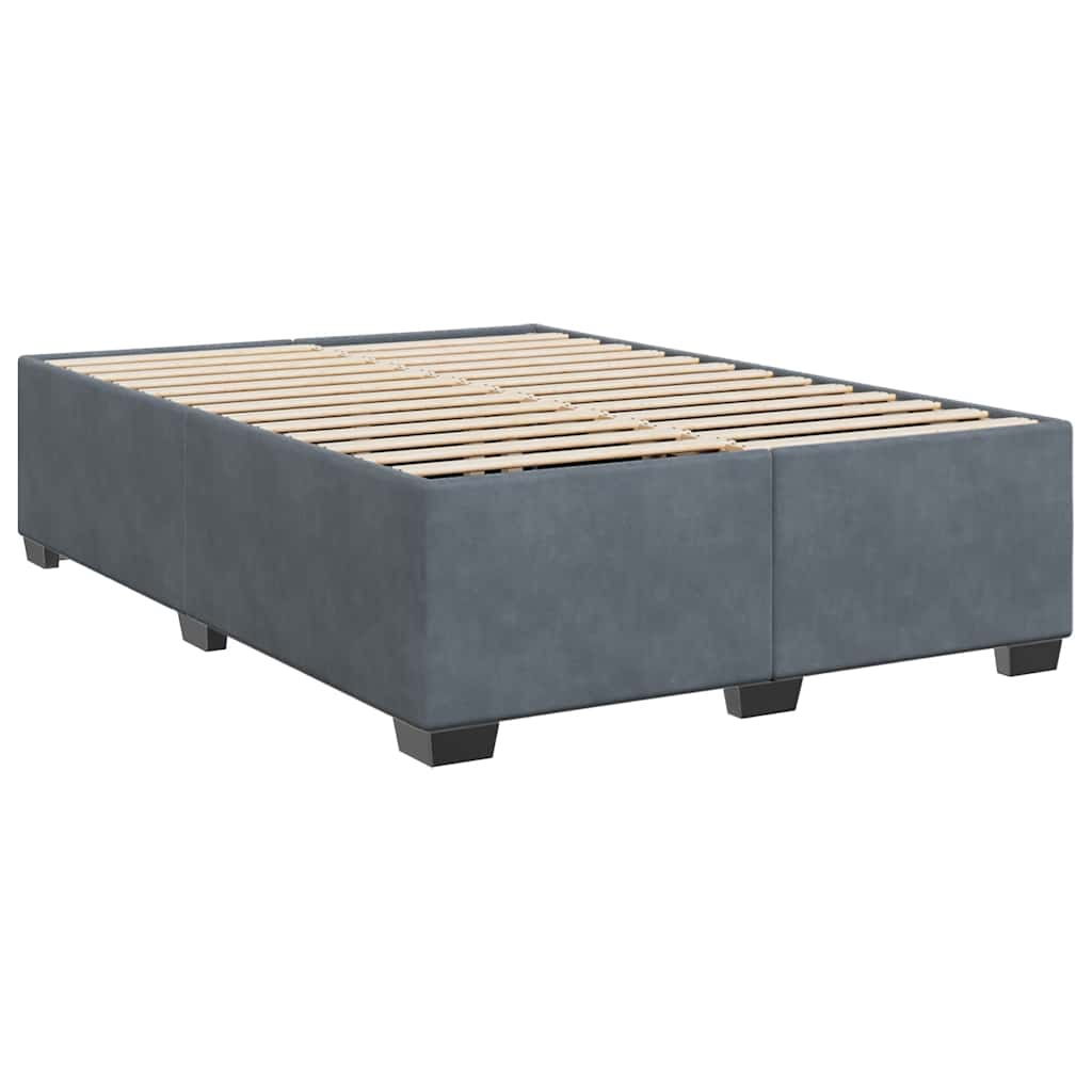 Box Spring Bed With Mattress Velvet