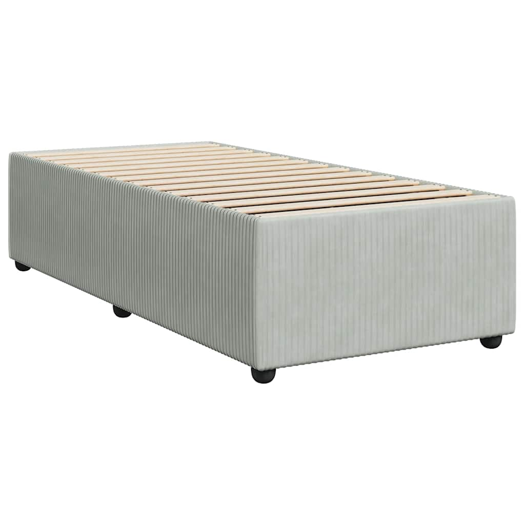 Box Spring Bed With Mattress Velvet