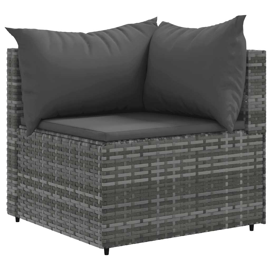 4 Piece Patio Lounge Set With Cushions Poly Rattan