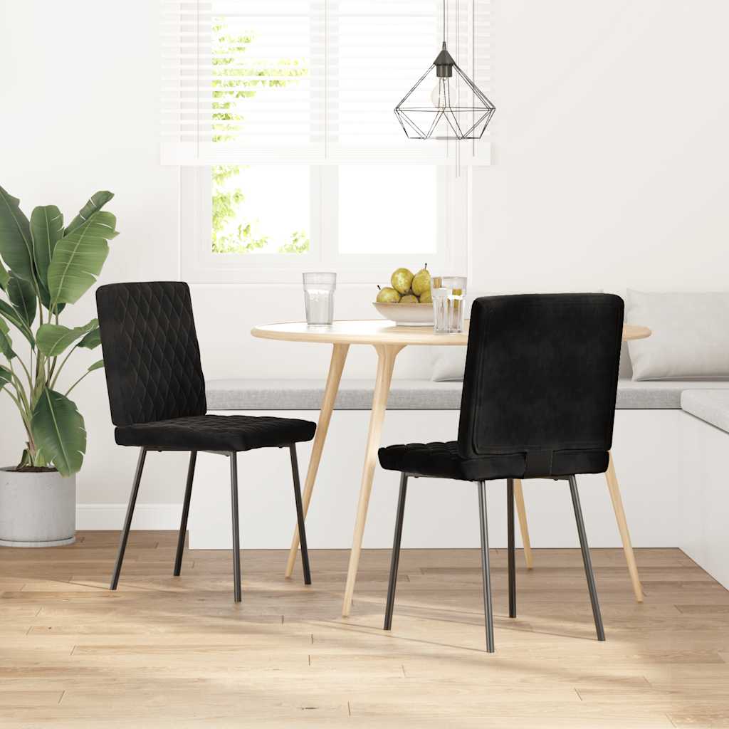 Dining Chairs 2 Pcs Velvet