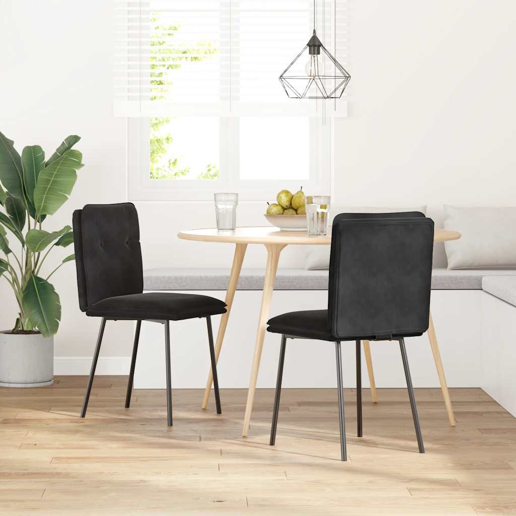 Dining Chairs 2 Pcs Velvet