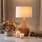 Handcrafted Wooden Table Lamp
