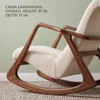 Angular Rocking Chair with Ottoman